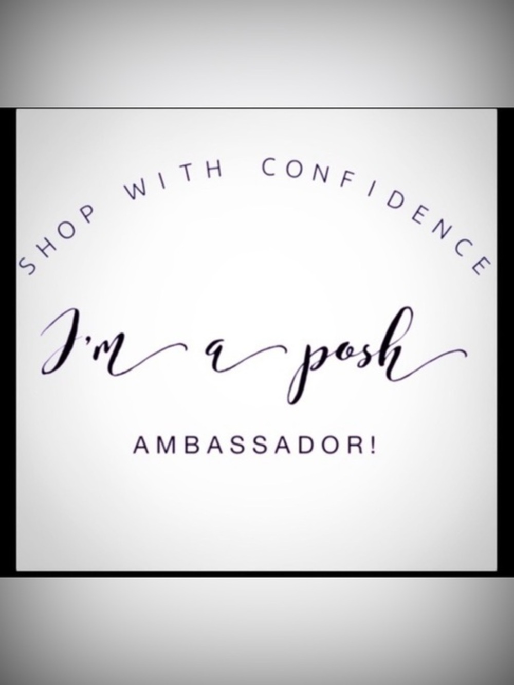 Shop with confidence , I’m a Posh Ambassador 🛍🛍
